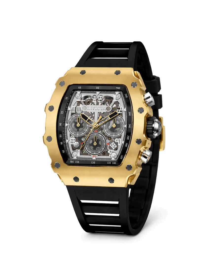 Invicta Racing Men's Watch, Quartz - Acrylic With Silver Dial - 43 Mm (69698)